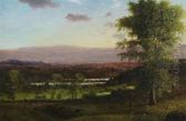 Luminous Sunset Over The Valley - view 1