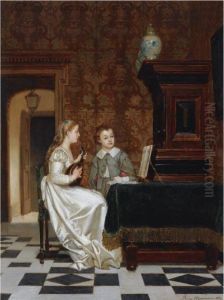 The Mandolin Player by Franz Moormans