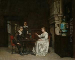 A Game Of Chess In A Luxurious Interior