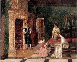 Scene D'interieur Hollandais by Franz Moormans
