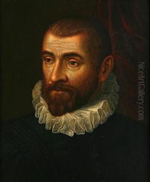 A Portrait Of A Gentleman In A White Ruffcollar - view 1
