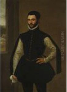 Portrait Of A Gentleman by Giacomo Antonio Moro