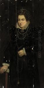 Portrait Of A Lady by Giacomo Antonio Moro