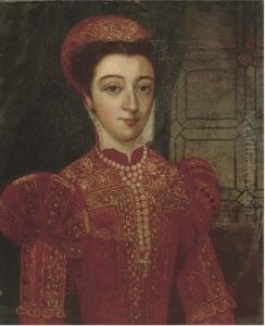 Portrait Of A Lady by Giacomo Antonio Moro