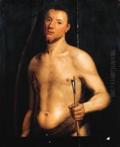 Portrait Of A Young Man As Saint Sebastian(?) thumbnail
