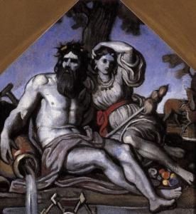 Allegorical Scene by Than Mor