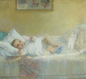 Rosemary In Her Crib by Francis Luis Mora