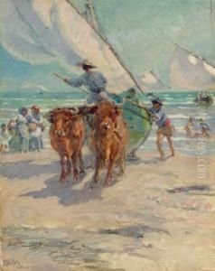 Fishermen, Valencia by Francis Luis Mora