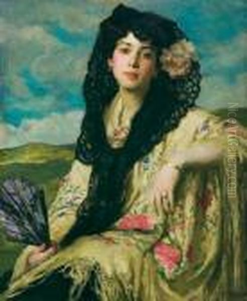 A Beauty With A Black Mantilla - view 1