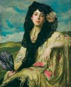 A Beauty With A Black Mantilla