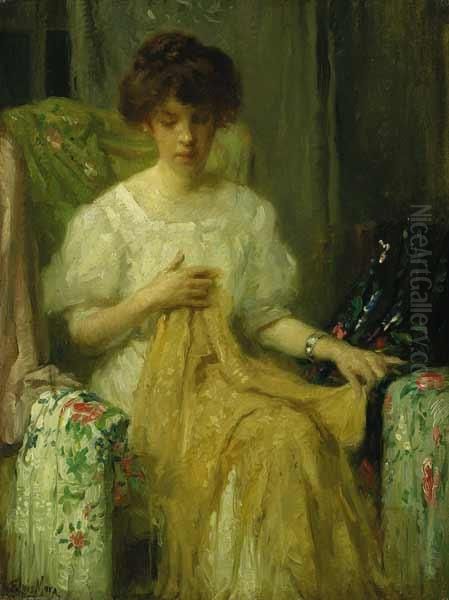 Woman With Shawls - view 1