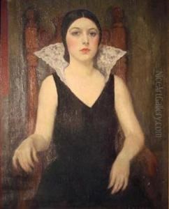 Seated Woman by Francis Luis Mora
