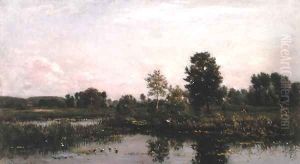 A Bend in the River Oise, 1872 by Charles-Francois Daubigny