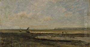 Beach Scene by Charles-Francois Daubigny