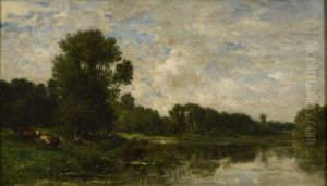 Bords De L'oise by Charles-Francois Daubigny