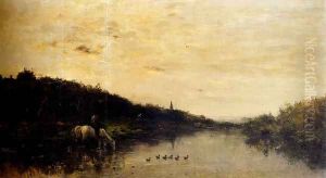 Chevaux Au Bord De L'Oise