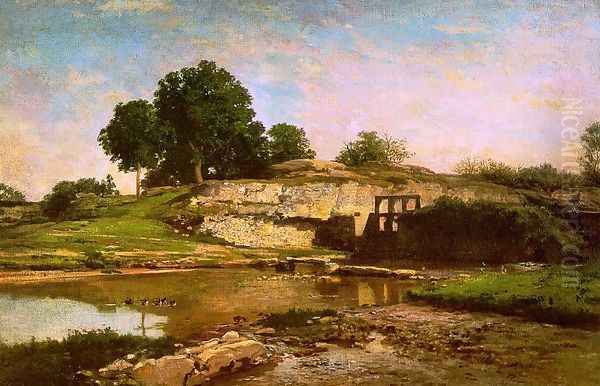 The Flood Gate at Optevoz 1859 - view 1