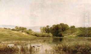 L'Etang De Gijlieu by Charles-Francois Daubigny