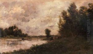 Bords De L'oise I by Charles-Francois Daubigny