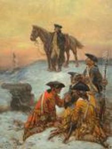 Washington At Valley Forge by Edward Percy Moran