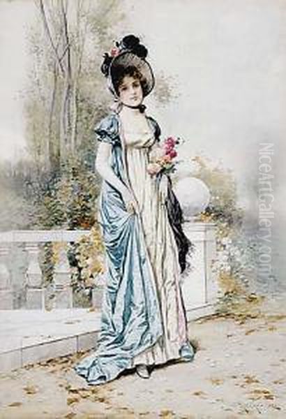 Young Beauty In Garden - view 1