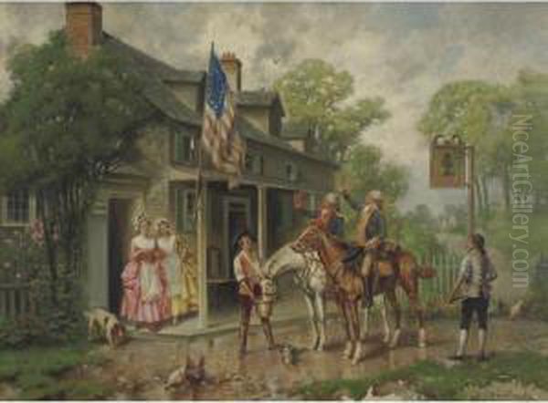 Saluting The Flag - view 1