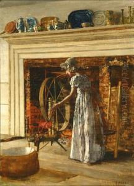 The Old Spinning Wheel - view 1