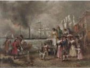 The Clermont's First Trip by Edward Percy Moran