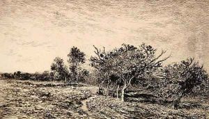 Apple Trees at Auvers (Pommiers a Auvers), 1877 by Charles-Francois Daubigny
