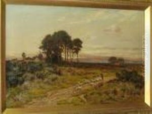 A Moorland Road In East Norfolk by Edward Percy Moran
