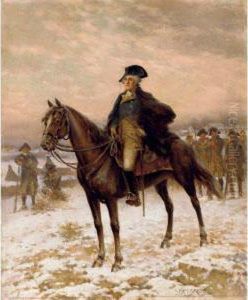 Washington At Valley Forge by Edward Percy Moran