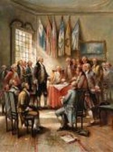 Signing The Constitution by Edward Percy Moran