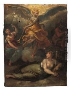 The Personification Of Fame by Francesco Morandini da Poppi