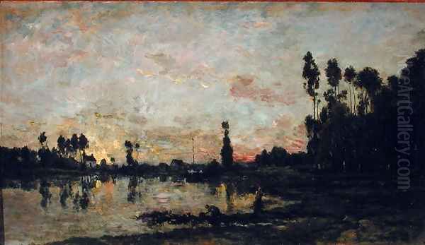 Sunset on the Oise, 1865 - view 1