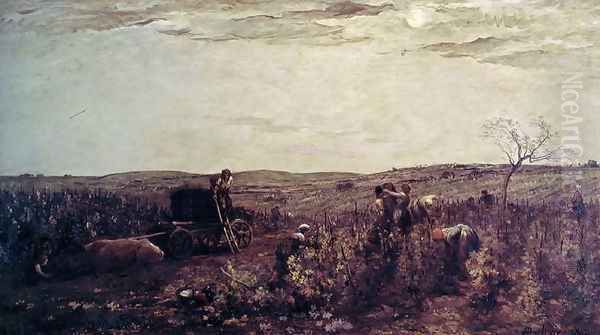 The Wine Harvest in Burgundy, 1863 - view 1