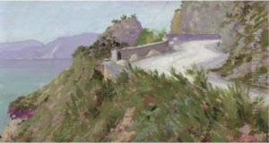 Strada Sul Litorale by Angelo Morbelli
