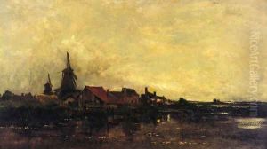 The River Meuse at Dordrecht by Charles-Francois Daubigny