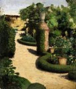 "angolo Di Giardino" 1915 Circa by Angelo Morbelli