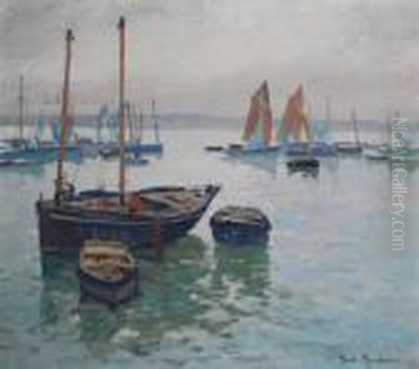 Moored Vessels In A Fishing Harbour - view 1