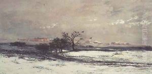 The Snow, 1873 by Charles-Francois Daubigny