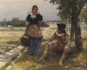 Flirtation by Adrien Moreau