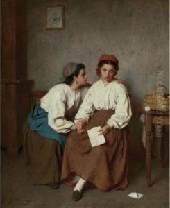 The Letter by Charles Moreau