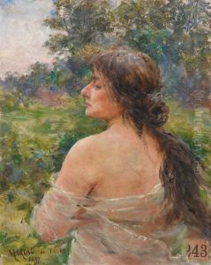 Portrait D'une Jeune Femme De Dos