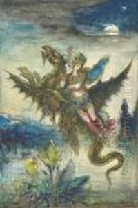Reve D'orient Or La Peri: Dream Of The Orient Or The Peri by Gustave Moreau