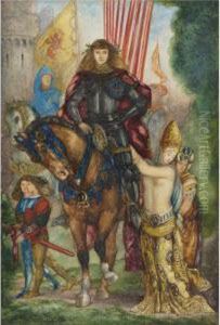 Reitre Et Captives by Gustave Moreau