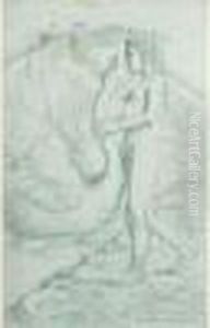Leda Et Le Cygne by Gustave Moreau