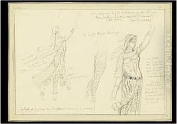 Projets De Costume Pour L'opera De Sapho - view 1