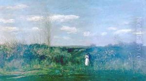 Spring Landscape, Le printemps by Charles-Francois Daubigny