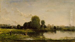 Riverbank with Fowl