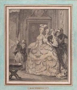 Die Palastdame Der Konigin by Jean-Michel Moreau